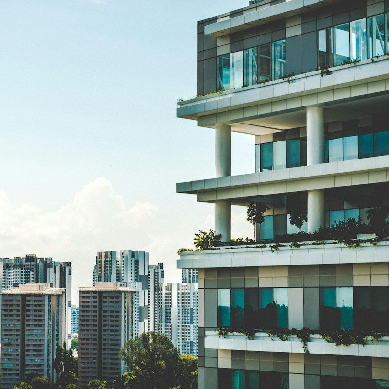 White high-rise building at daytime